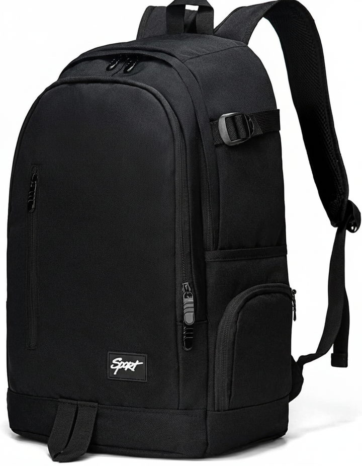 Unisex modern reseryggsäck för laptop. Grön, vit eller svart, perfekt för arbete, skola och resor.