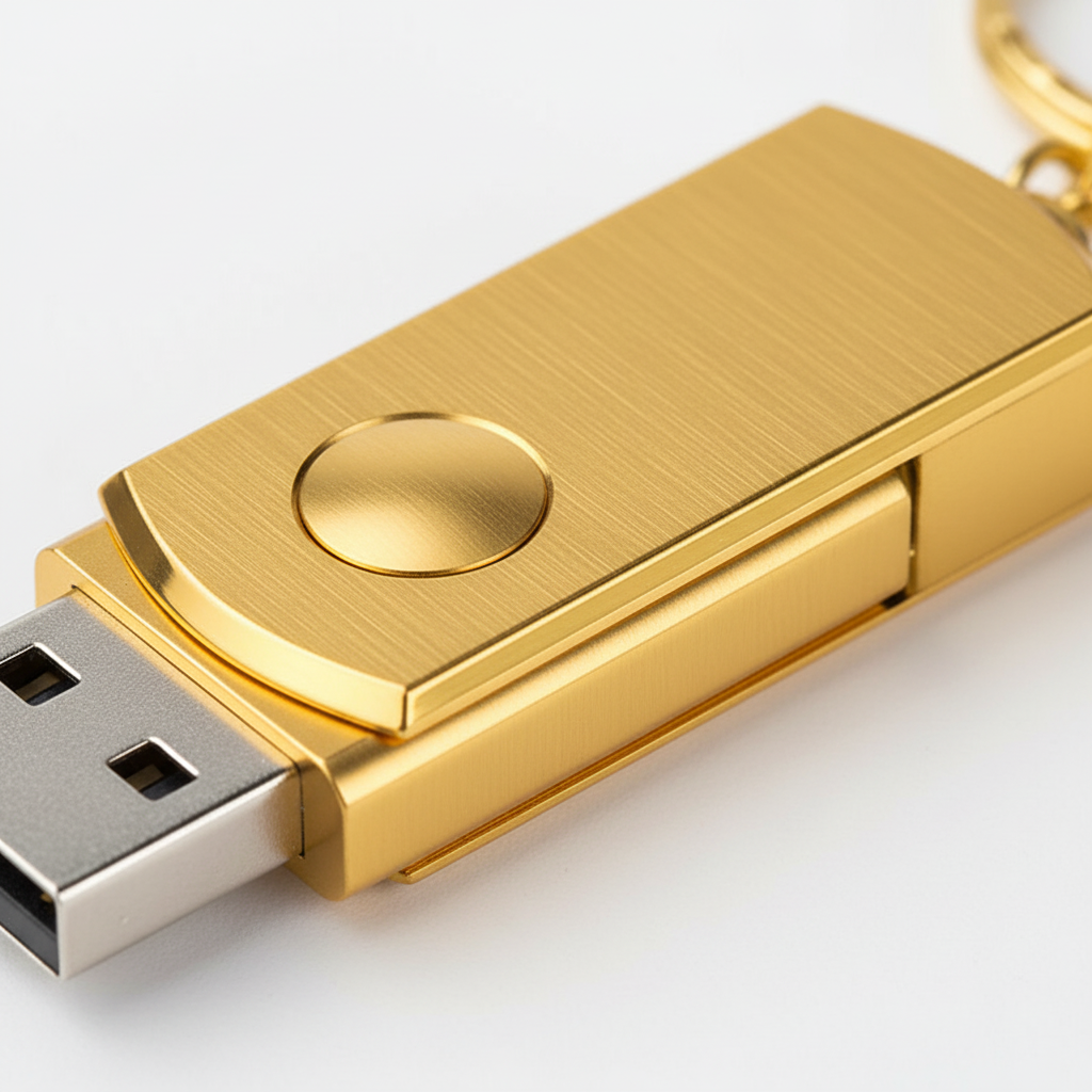 Kompakt USB-minne 2TB, snabb datalagring för kontor och personligt bruk. Robust elektronik & aluminium.