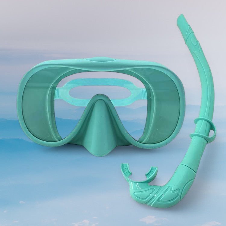 Fullmask för snorkling med panoramavy för undervattensäventyr