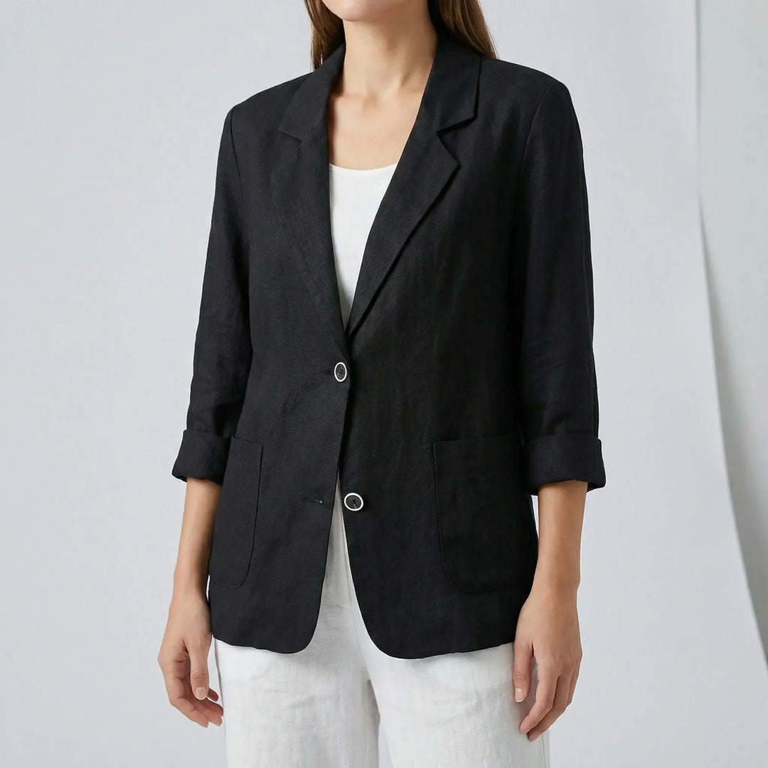 Mångsidig damblazer Olivia, avslappnad passform. Idealisk vårkavaj, sommarkavaj eller business casual.