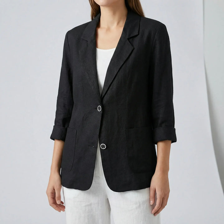 Mångsidig damblazer Olivia, avslappnad passform. Idealisk vårkavaj, sommarkavaj eller business casual.