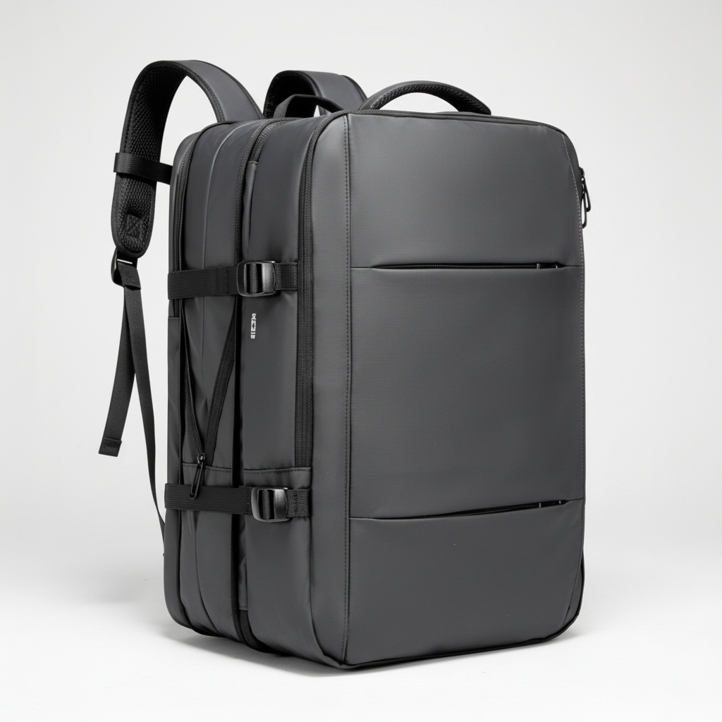 Stor reseryggsäck "TravelPro" för laptop, perfekt för packning. Vattentät och slitstark.