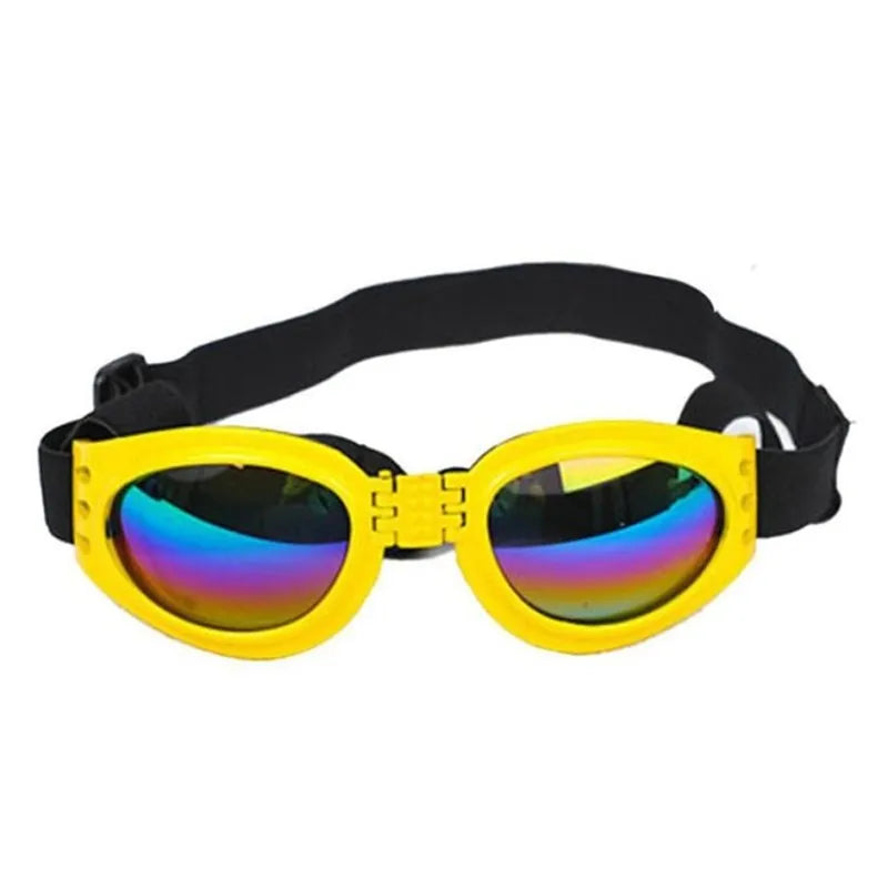 Ergonomiska hundgoggles med totalt UV-skydd. Ett funktionellt djurtillbehör som kombinerar säkerhet och stil.