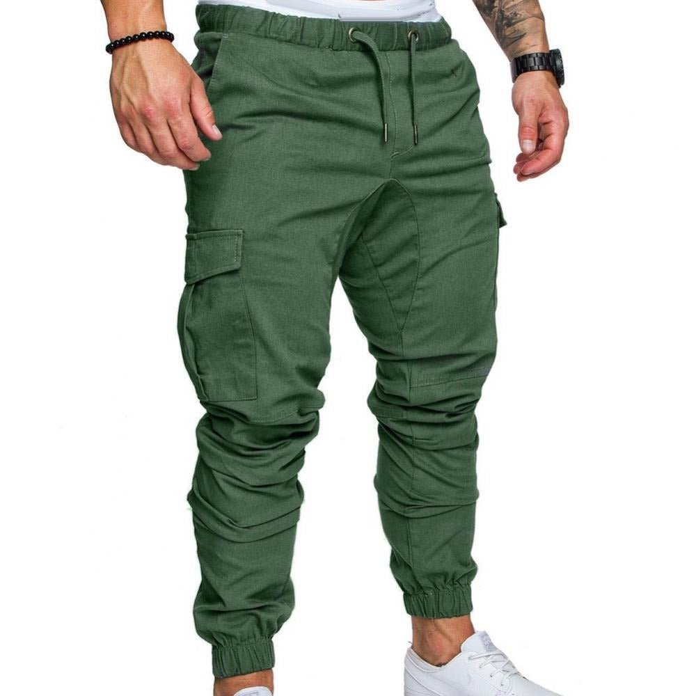 Snygga svarta herr-cargobyxor med flera fickor, perfekta för fritid och äventyr. Funktionell design.