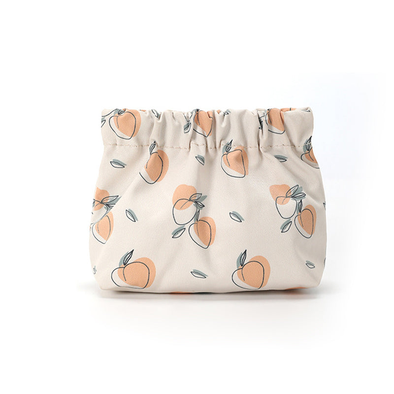 "Söt mini portabel myntväska i canvas med charmiga mönster och färger, perfekt accessoar för kvinnor, 12x5x13 cm."