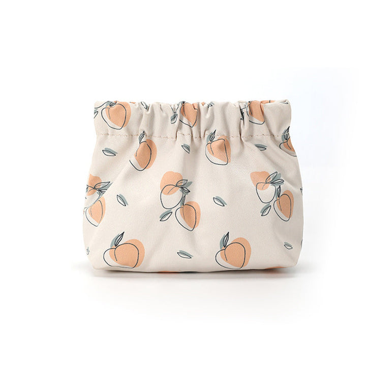 "Söt mini portabel myntväska i canvas med charmiga mönster och färger, perfekt accessoar för kvinnor, 12x5x13 cm."