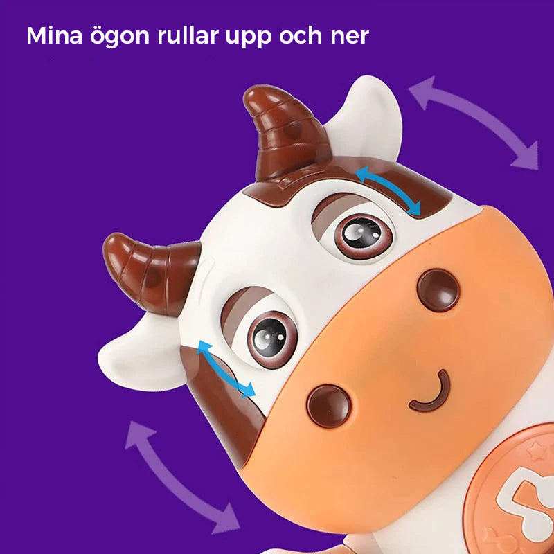 "Söt musikleksak i färgglad koform för barn, med blinkande ljus och mjuk ytfinish som främjar kreativ lek."