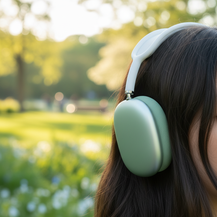 SoundEase trådlösa over-ear hörlurar för enastående ljudupplevelse. Bluetooth och stilren design.