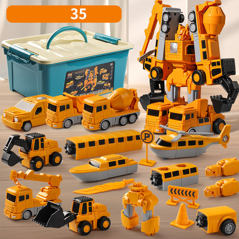 Magnetisk Transform Engineering Bil Leksak