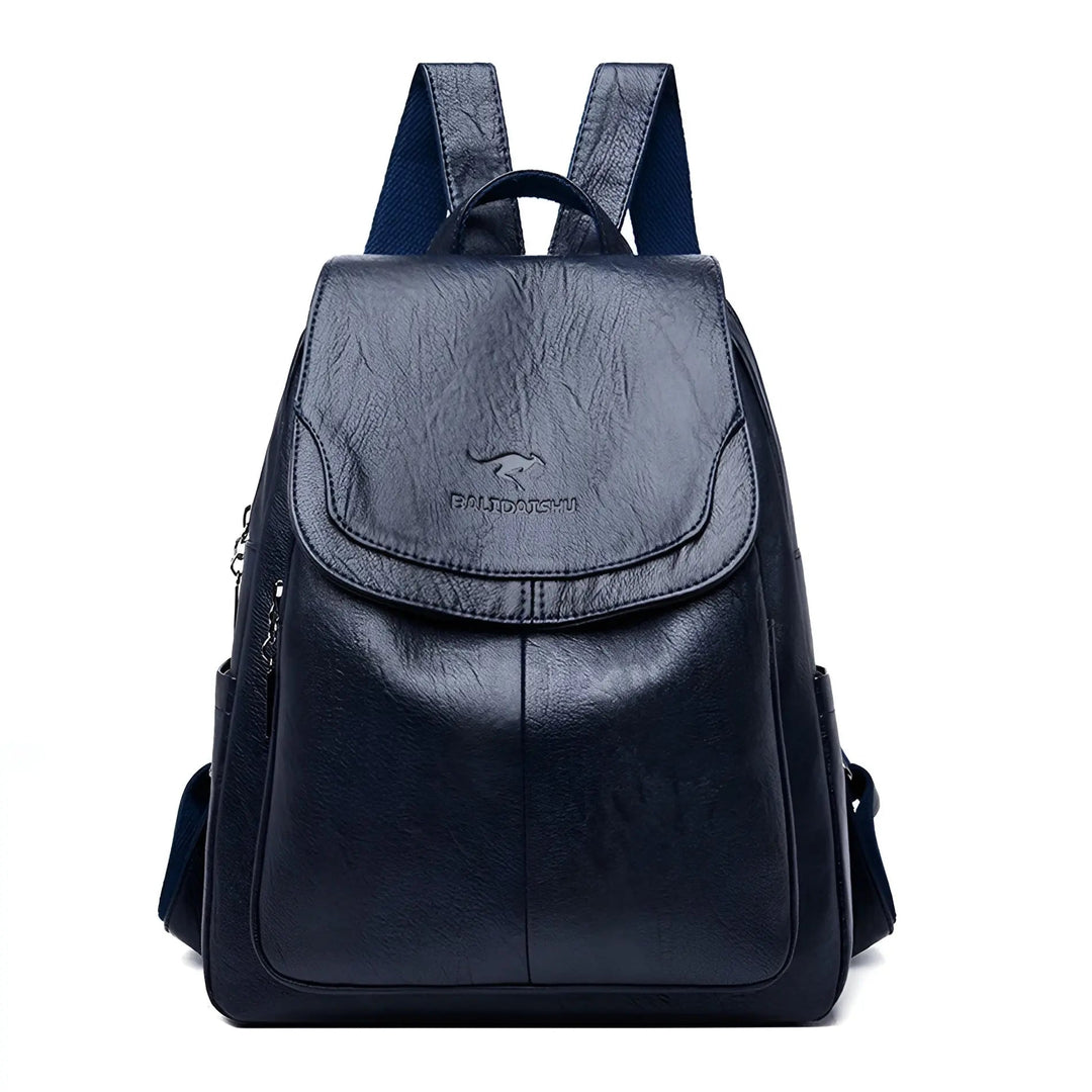 Snygg vintage ryggsäck för kvinnor, med robust design och antistöldfunktioner, perfekt för resan.