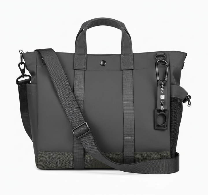 Elegant kontorsväska för laptop, en stilren damväska som kombinerar funktionalitet med modern design.