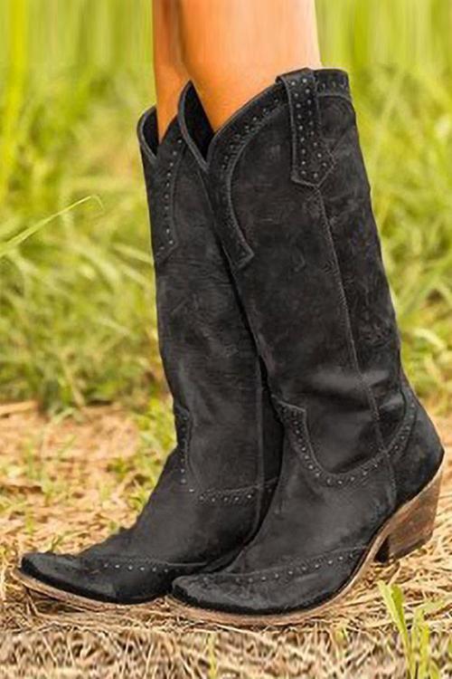 Trendiga dam western cowboystövlar i brunt, svart eller gult. Perfekta stilrena vardagsskor som erbjuder komfort.