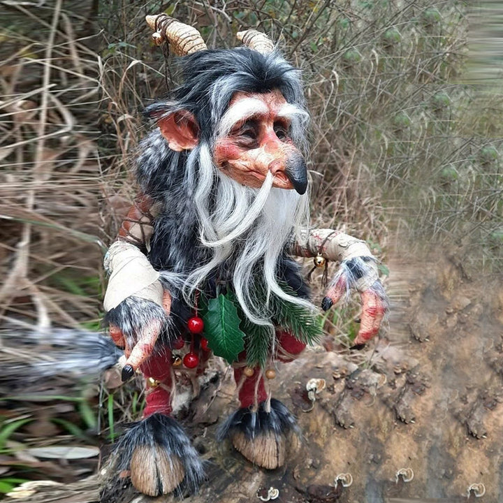 Unik goblin-figur som sitter ner trädgårdsdekoration skulptur
