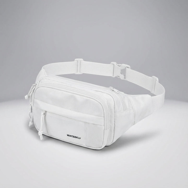 Stilren & praktisk unisex midjeväska med plats för allt. Idealisk som bältesväska eller crossbody.