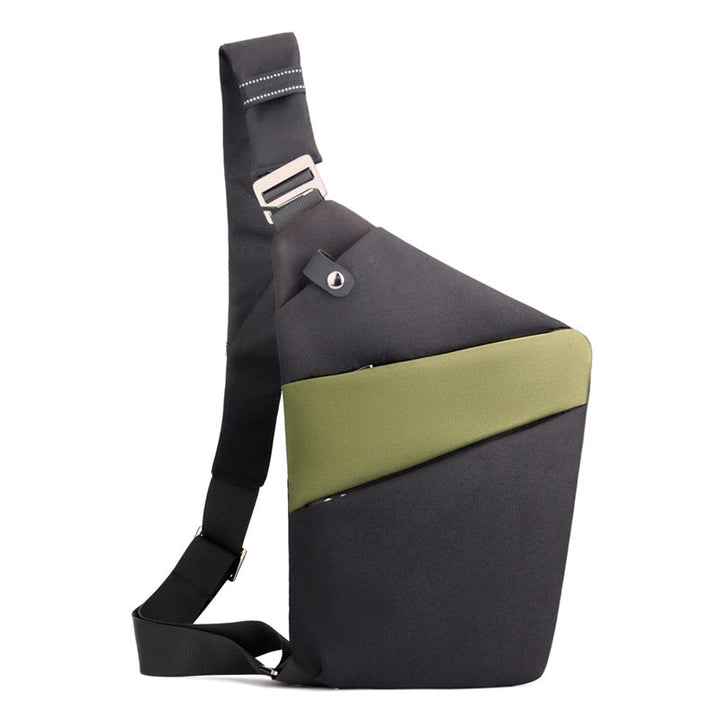 Kompakt crossbody-väska för unisex med säkerhetsfickor