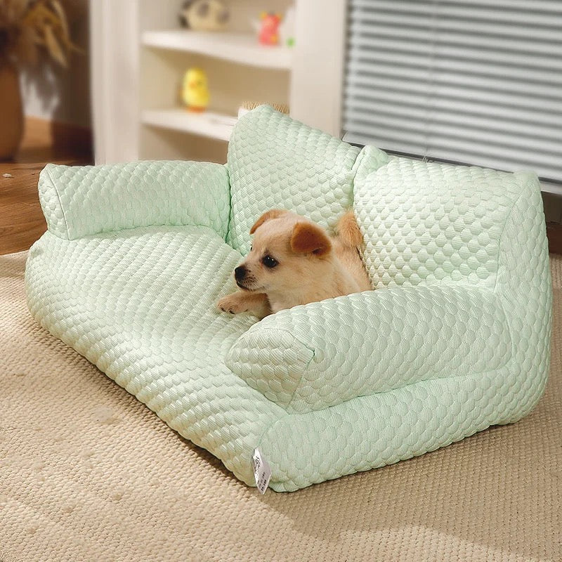 Ergonomisk och svalkande hundbädd som ger optimal komfort för hunden