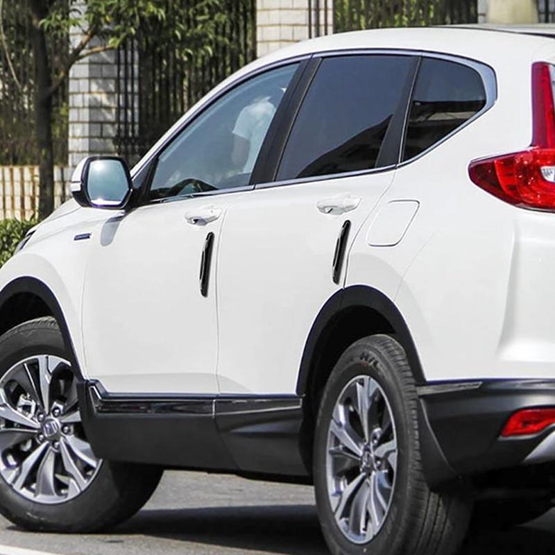Svart antikollisionsremsa för bildörr, skyddar mot repor och stötar, universell passform för enkel installation.