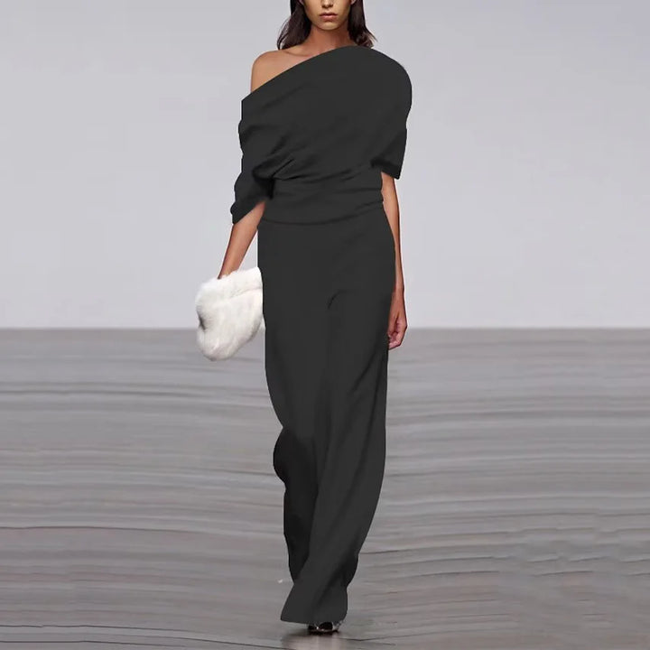 Mångsidig elegant jumpsuit för kvinnor, ankellång. Perfekt som sommar-, fest- eller vardagsdräkt.
