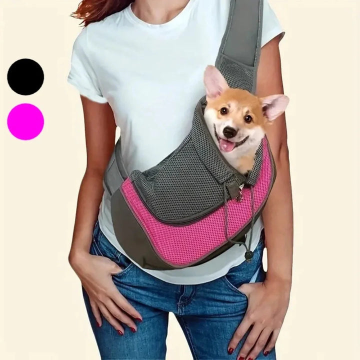 Ergonomisk bärsele för smådjur i svart. Ger frihet & komfort för din hund eller katt under resan.
