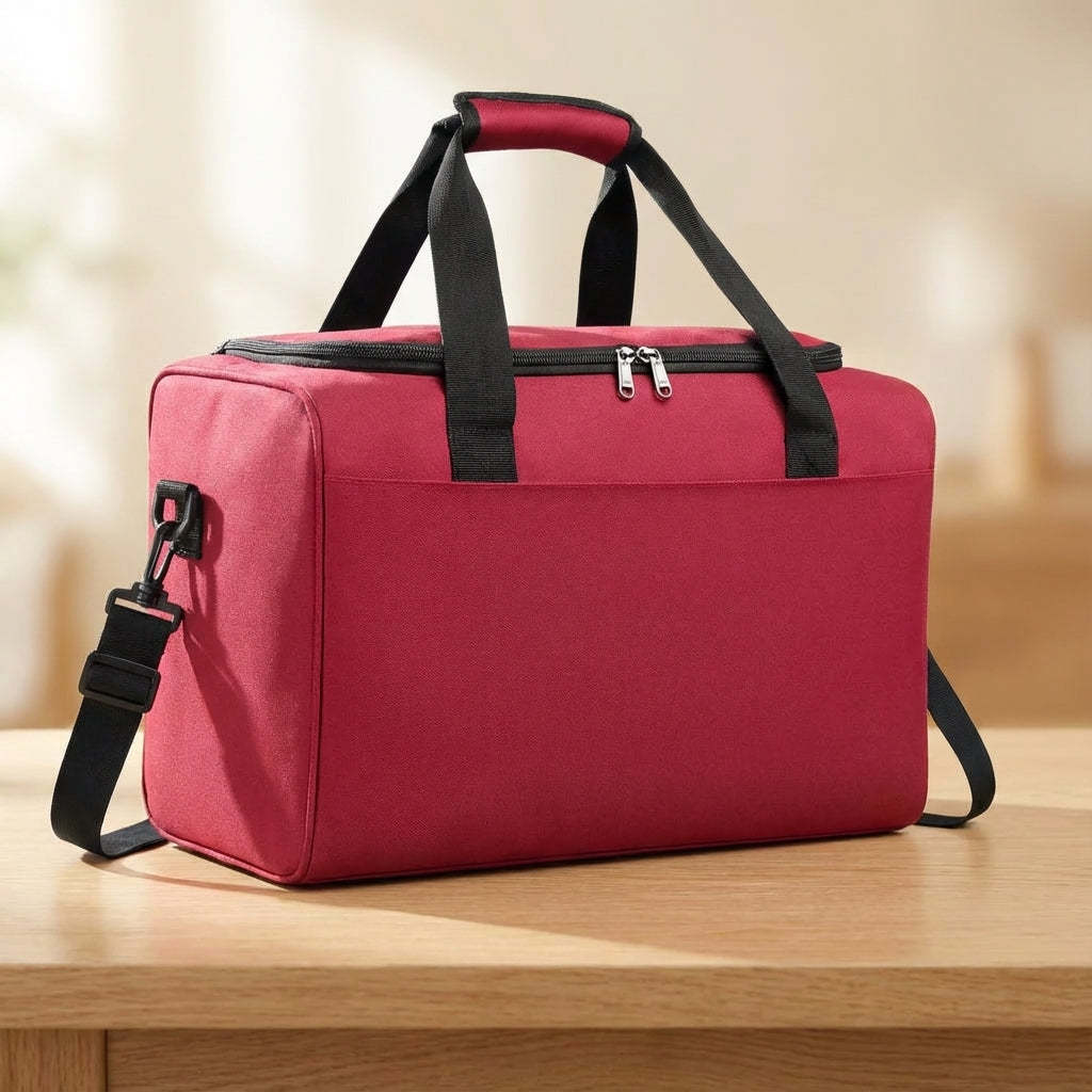 Svart, kompakt Airlite kabinväska/weekendväska för smidigt handbagage. Lättviktig och funktionell flygväska.