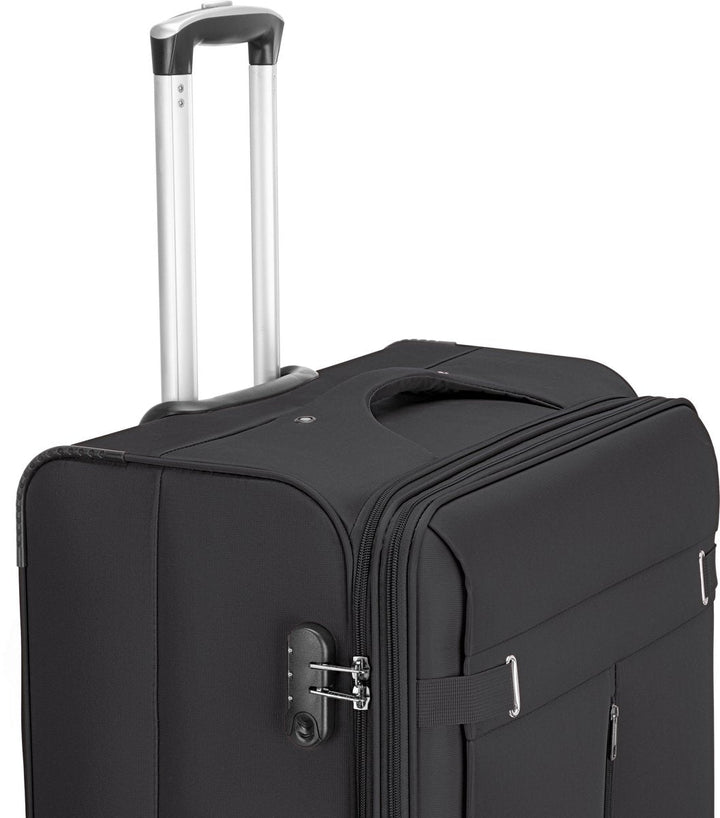 Röd handbagageväska Porto, lättviktig design med robust TSA-lås, idealisk för kortresor.