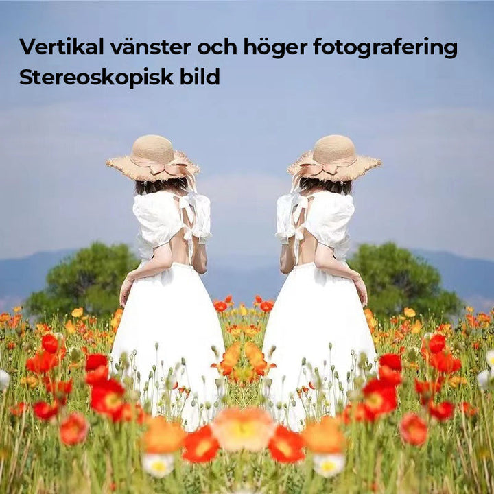 "Svart mobiltelefon reflektionskamera för vloggare, med hållbar konstruktion och kompakt design, perfekt för innehållsskapand