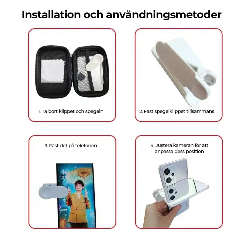 "Svart mobiltelefon reflektionskamera för vloggare, med hållbar konstruktion och kompakt design, perfekt för innehållsskapand