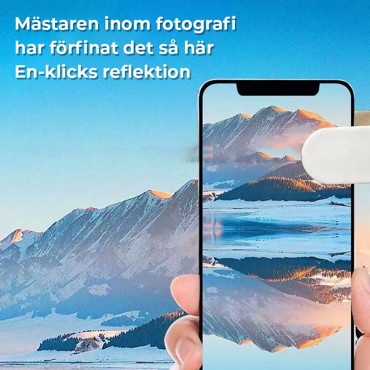 "Svart mobiltelefon reflektionskamera för vloggare, med hållbar konstruktion och kompakt design, perfekt för innehållsskapand
