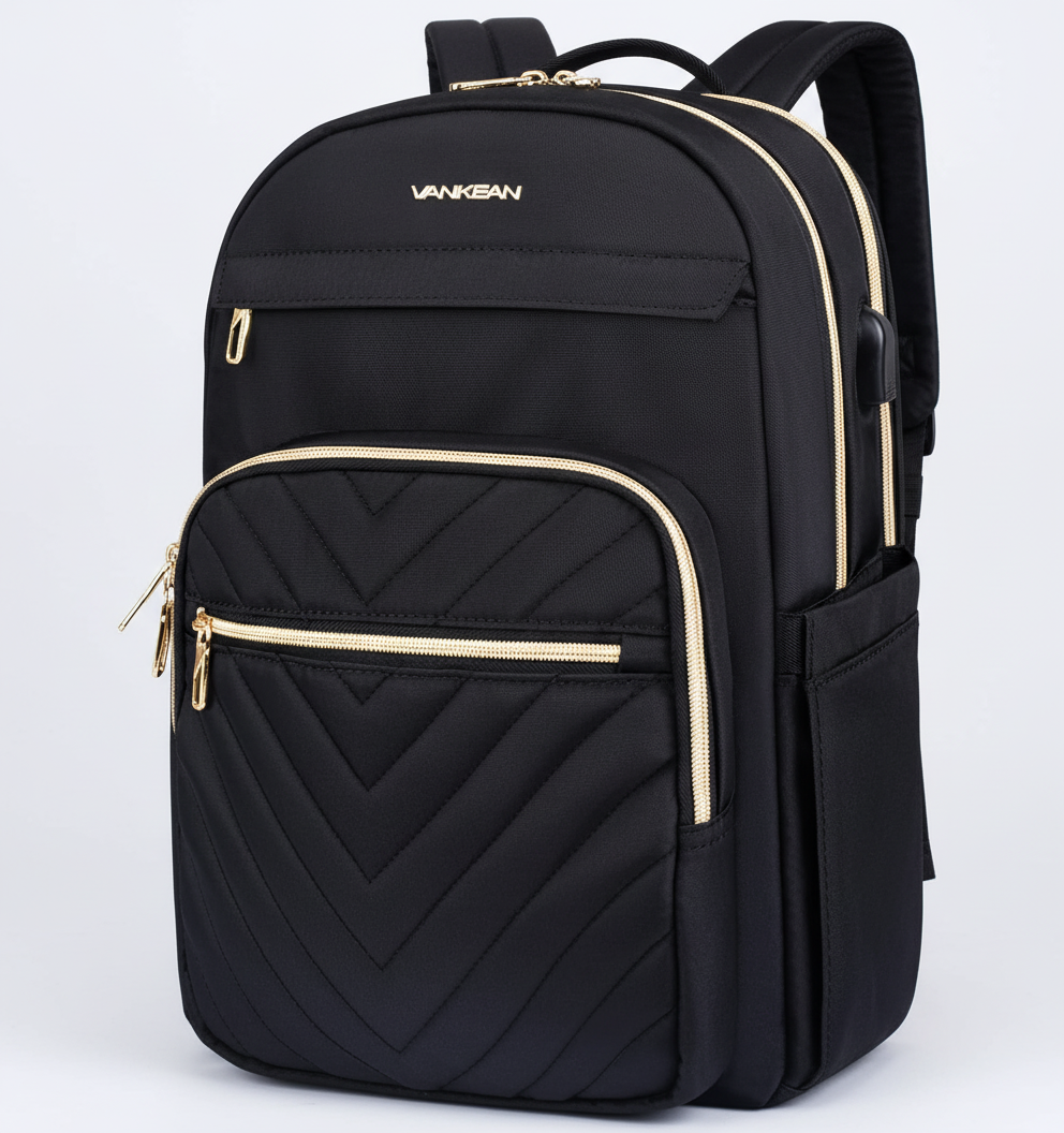 Rosa TechPack ryggsäck med säkert fack för laptop, vattentåligt material och smart förvaring för teknik.