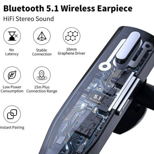 Robust Bluetooth 5.1 headset för professionellt arbete. Idealisk för kontor, lastbilar och mobila miljöer.