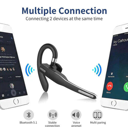 Högkvalitativt trådlöst headset med mikrofon för kristallklara samtal. Essential för mobil och arbetsanvändning.