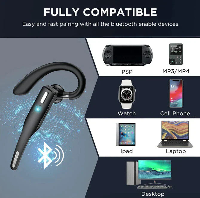 Avancerat Bluetooth 5.1 headset RoadMic Pro för stabil trådlös anslutning och överlägsen ljudkvalitet.