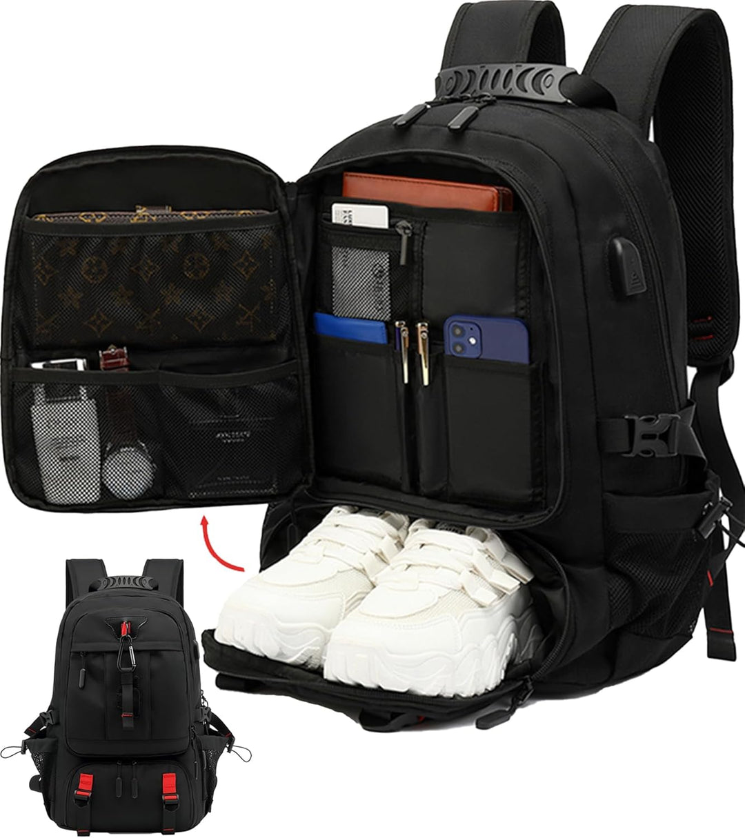 Stor kapacitet unisex ryggsäck, idealisk som weekendväska & handbagage. Organiserade fack för packning.