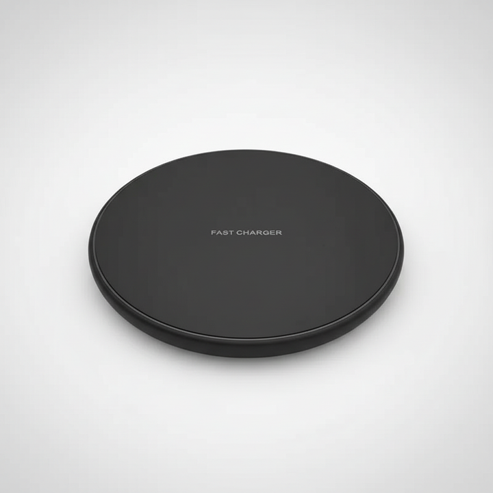 Universell 30W Qi-laddare för snabb och trådlös laddning av alla kompatibla mobiltelefoner.