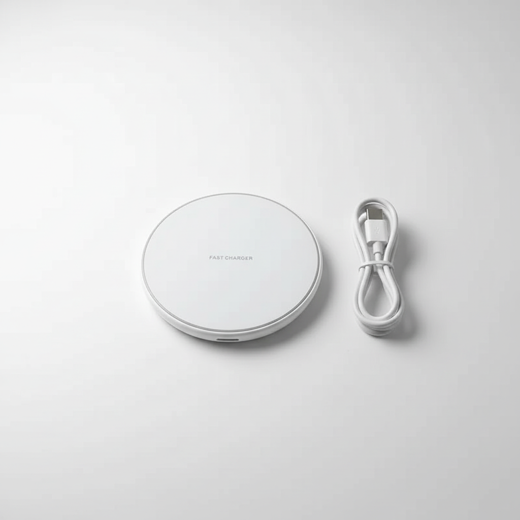 Sladdlös 30W Qi-laddare som erbjuder smidig och snabb trådlös laddning för din smartphone.