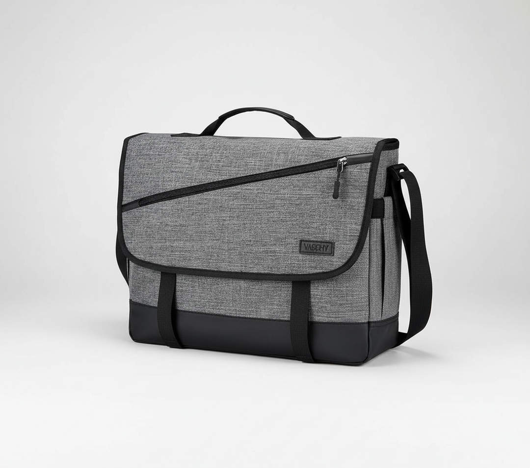 Praktisk, vattentålig axelremsväska för 14-17" laptop. Slitstark design med smarta fack för optimal förvaring.
