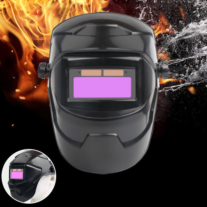 Svetsmask med automatisk mörkläggning, lätt solcellsdriven, förbättrad ventilation och nackkomfort.