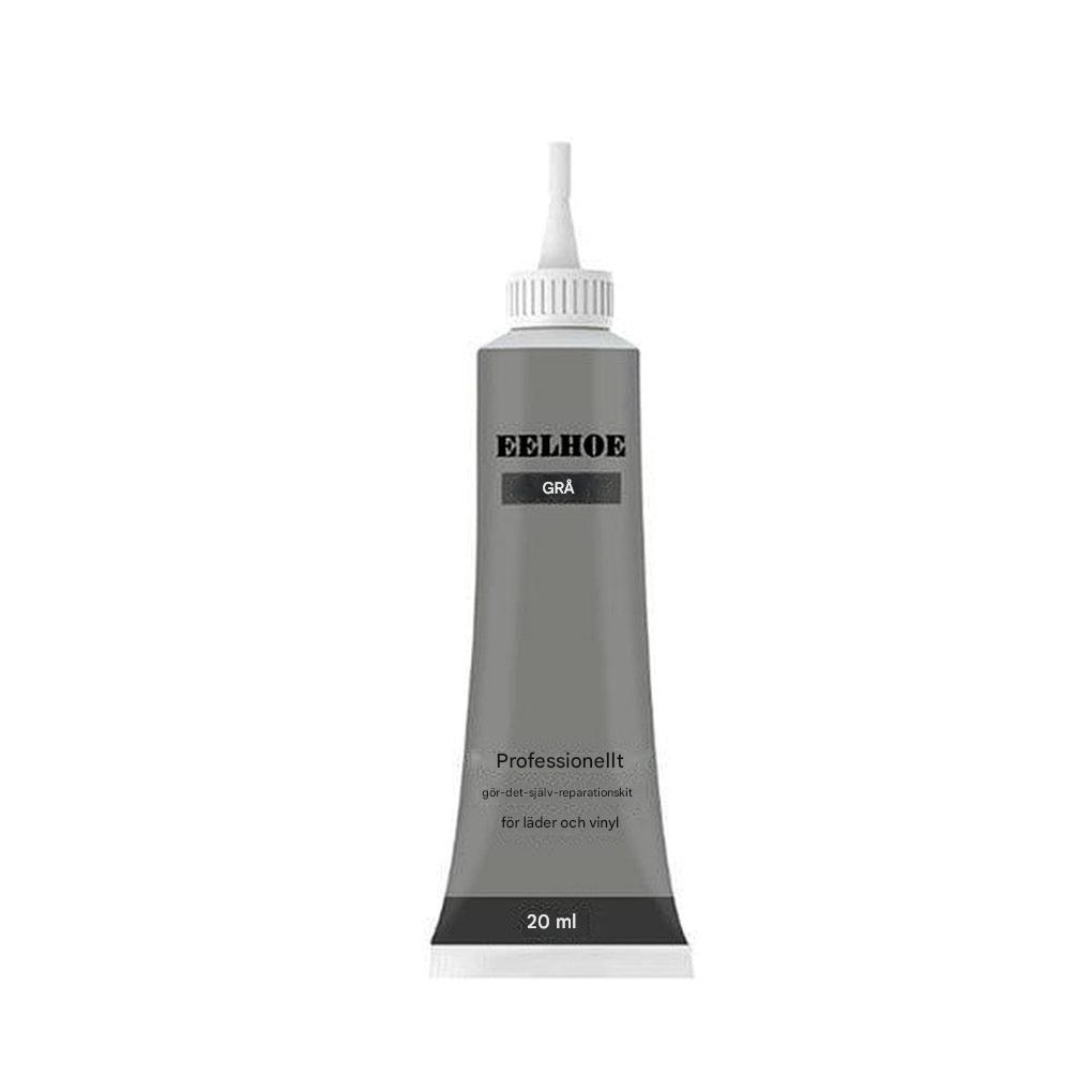 Grå läderreparationsgel i tub om 20 ml