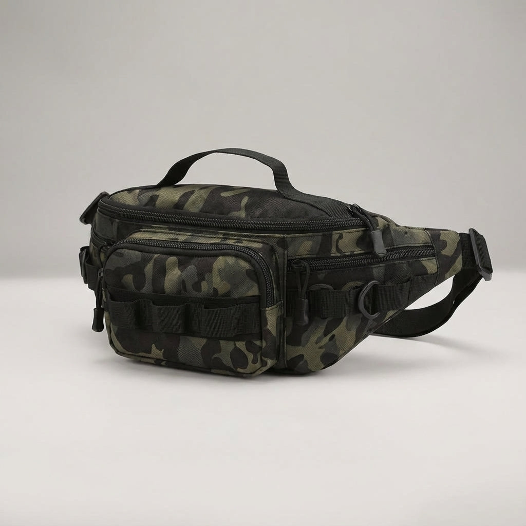 Kompakt organiseringsväska med MOLLE-system. Perfekt edc-väska för resor och vardag.