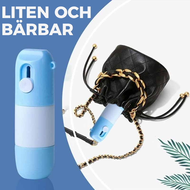 Termisk korrigeringspenna med brytkniv i plast, kompakt 85x25mm, lätt att bära, idealisk för säker informationsförstöring.