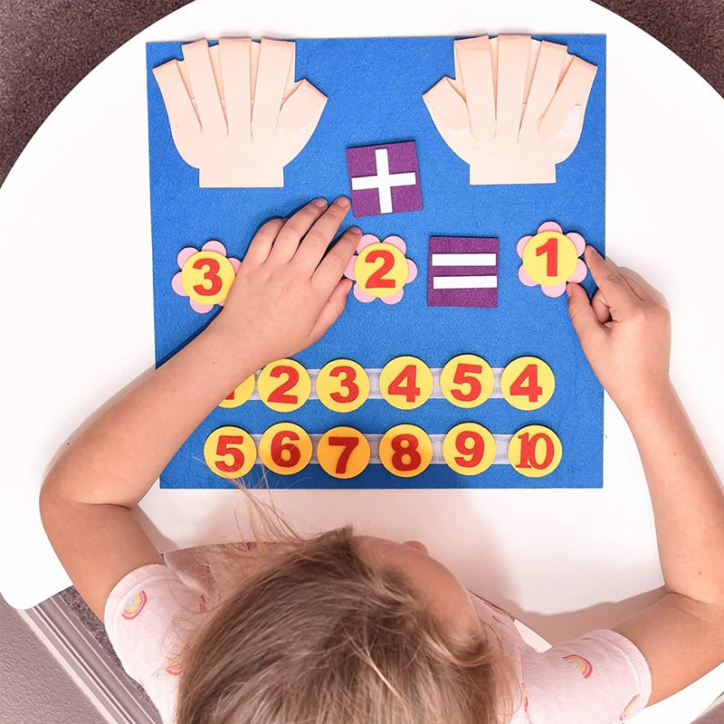 "Tidlösa färgglada filtbrädor, perfekta pedagogiska leksaker för tidig barnutveckling med olika former och färger."