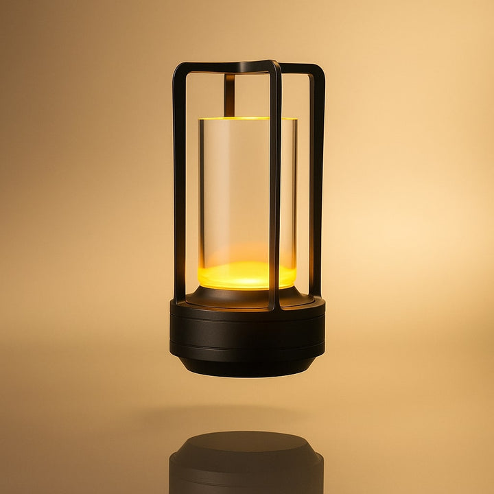 Batteridriven LED-lampa i minimalistisk design för heminredning