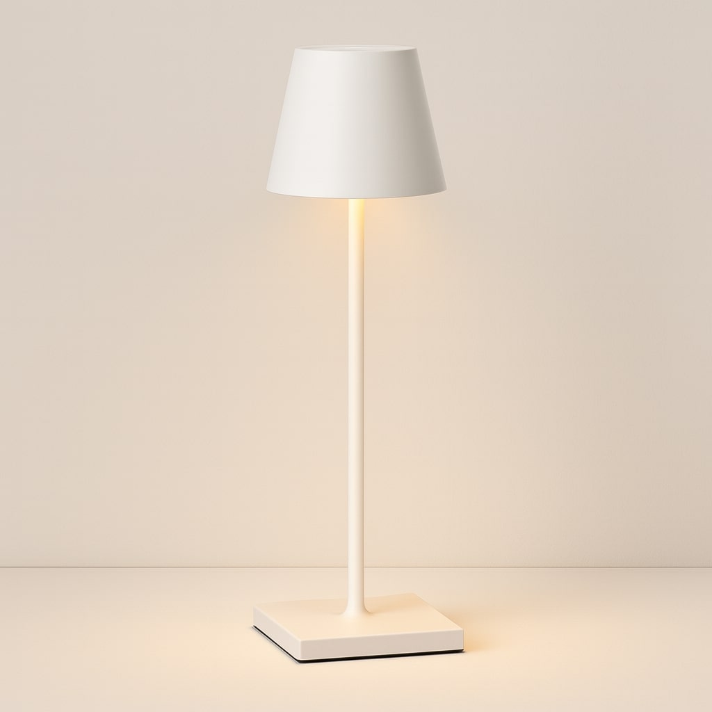 Smidig LED-lampa som sprider ett behagligt ljus i mörkret