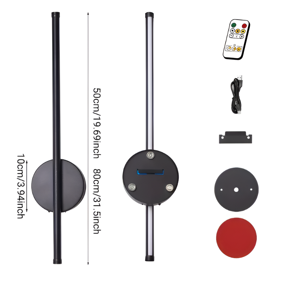 Energisnål smart LED vägglampa. Fjärrkontroll för enkel styrning och optimal inomhusbelysning.
