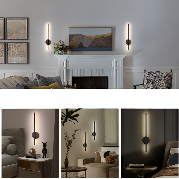 Smart dimbar LED-lampa för väggmontering. Justera ljusstyrka & färgtemp i vardagsrum eller sovrum.