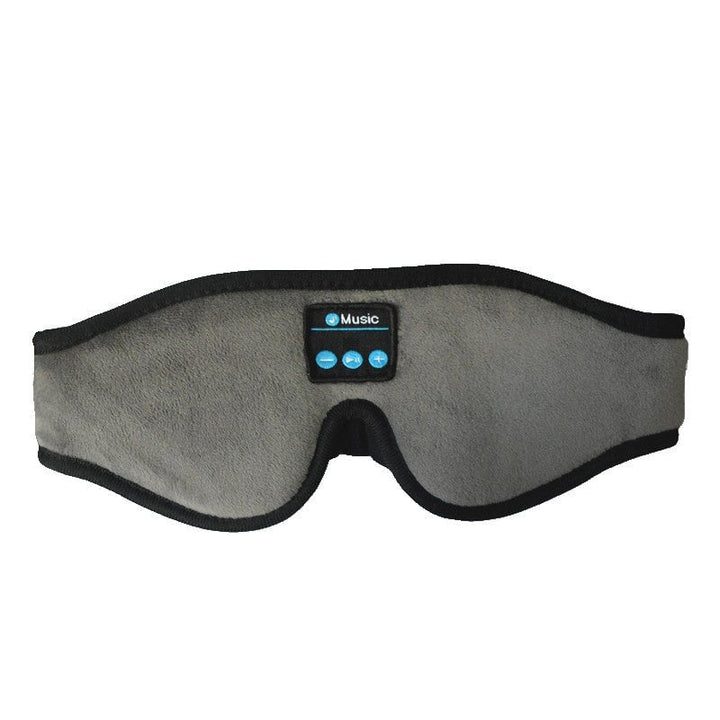 "Trådlös Bluetooth-sömnmask i mjuk velour för avkoppling, blockerar ljus, lyssna på musik. Perfekt för resor och meditation."