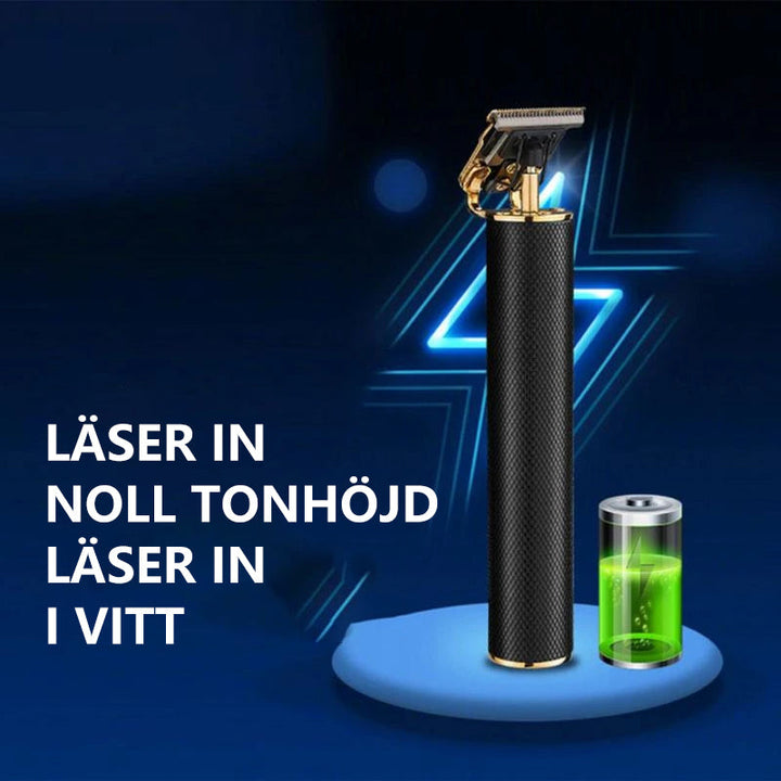Herr Trådlös Hårtrimmer med USB-laddning och T-blad, Perfekt för precisa frisyrer.