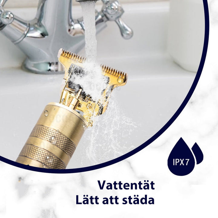 Herr Trådlös Hårtrimmer med USB-laddning och T-blad, Perfekt för precisa frisyrer.
