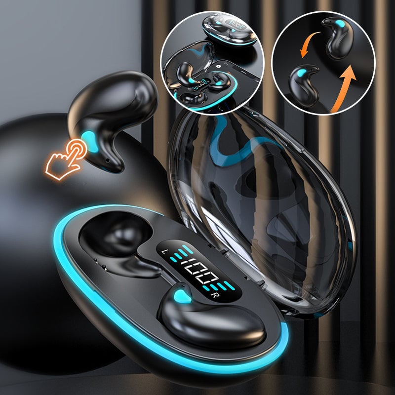 "Trådlösa Bluetooth-öronsnäckor med benledning, ergonomisk design, flera färger, för både män och kvinnor"
