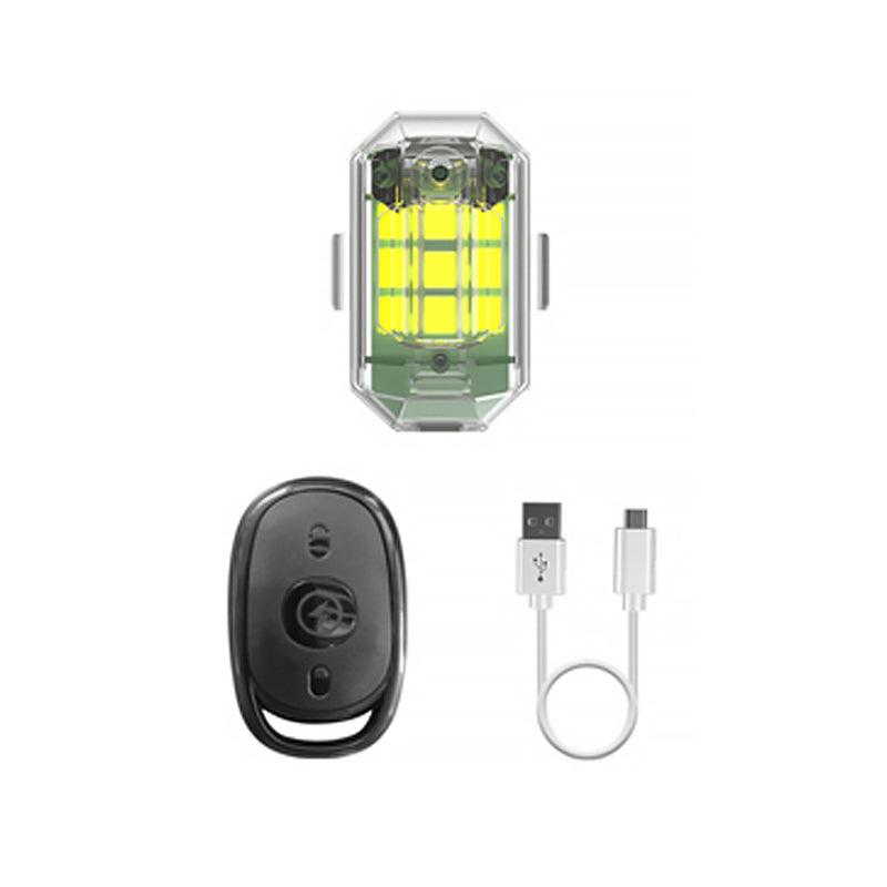 Trådlöst LED-stroboskopljus, hög ljusstyrka, mångfärgat, vattentåligt design för utomhusbruk. Perfekt för kvällsäventyr.